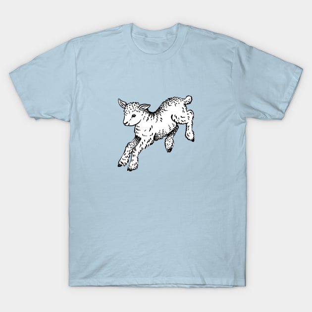 Happy Lamb T-Shirt by illucalliart